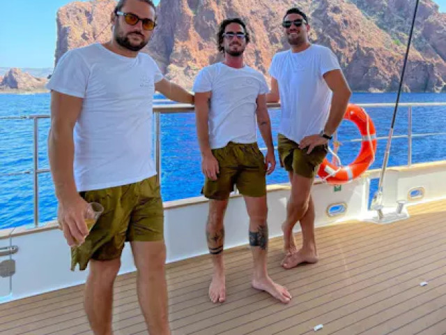 Croisière de 3h30 en catamaran au coucher du soleil à Saint Florent avec Kiffemu