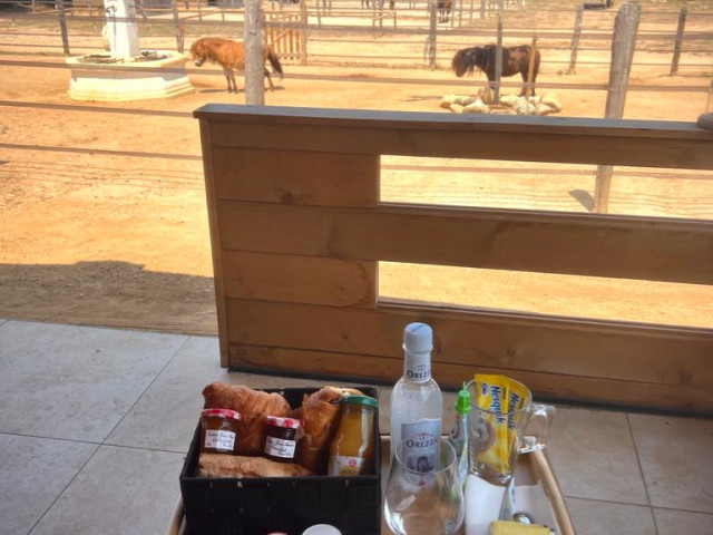 1 nuit dans un chalet dans un haras de chevaux à Occhiatana avec Kiffemu