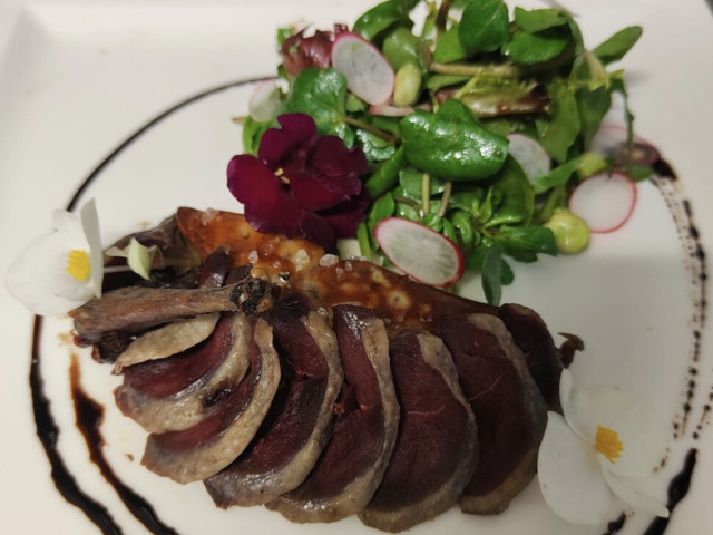 Repas gastronomique à l'Aria Nova à Bonifacio