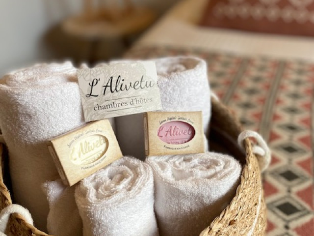 1 nuit en haute saison dans les chambres d'hôtes de l'Alivetu à Bastelicaccia