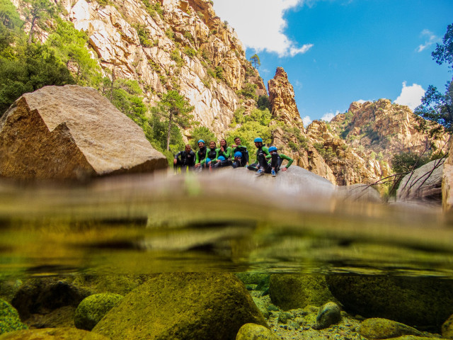 Canyoning de la Vacca avec Corsica Canyon