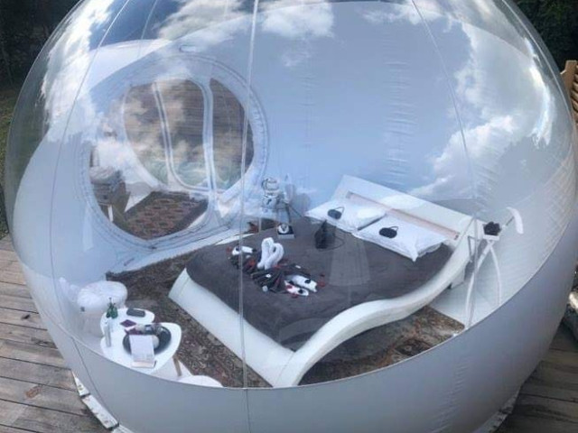1 nuit pour 2 personnes dans une bulle transparente à Figari avec Kiffemu
