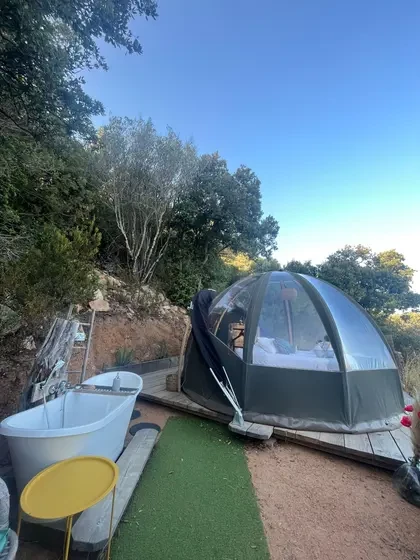 1 nuit dans une bulle transparente à Palombaggia avec Kiffemu