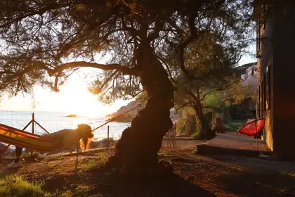 Repas dans un restaurant au-dessus de l’eau à Canari avec Kiffemu